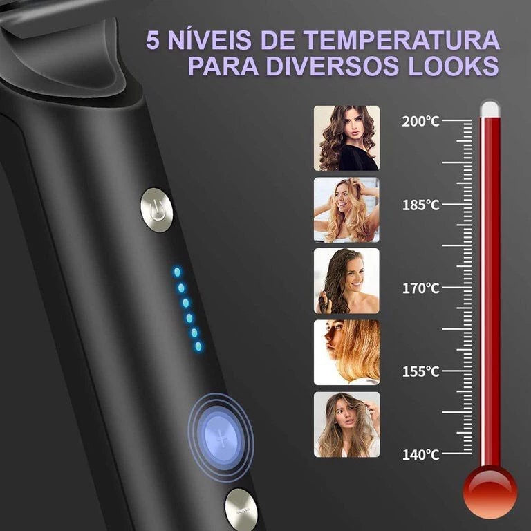 Escova Hair Liss 5 em 1 - Alisa, Hidrata, Modela, Alinha e Anti-Frizz